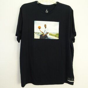 Nike Air Jordan Men's T-Shirt 3XL Black Graphic Tee